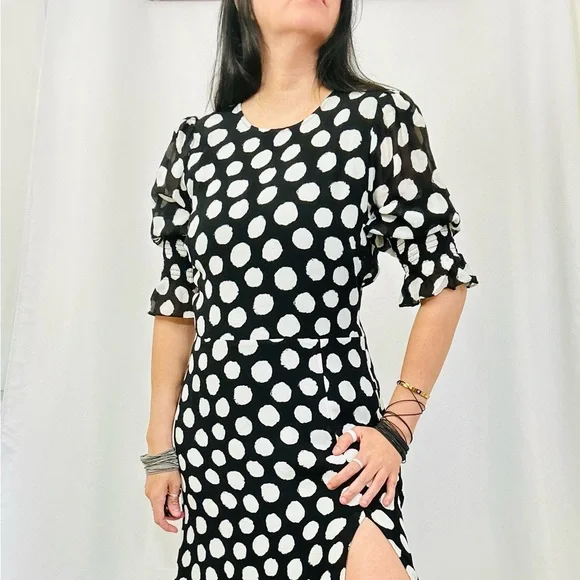 Reformation Carolena Luna Polka Dot Maxi Dress - Picture 11 of 14